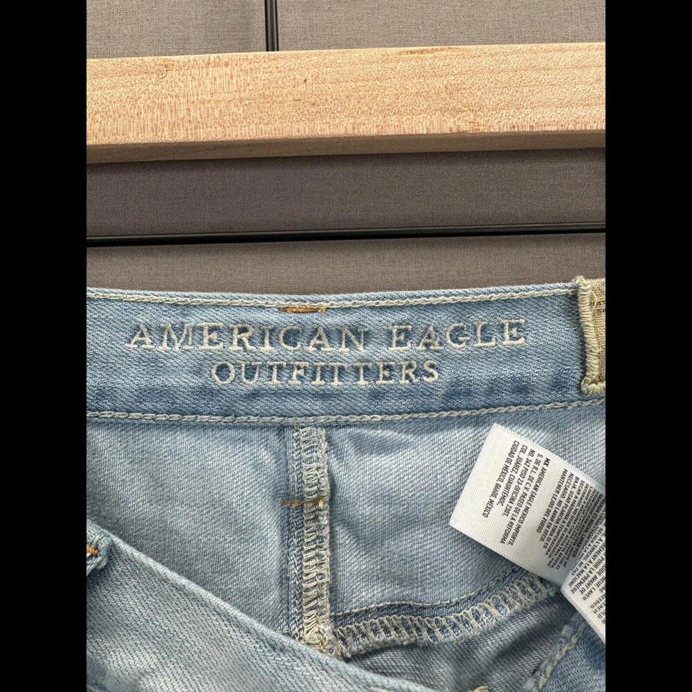 American Eagle Womens Blue Denim Shorts Vintage Hi Rise Festival Size 0 - Picture 4 of 13